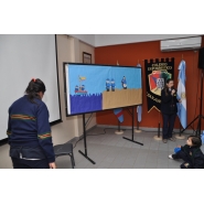 Festejos por el Día de la Bandera con los niños de Jardín